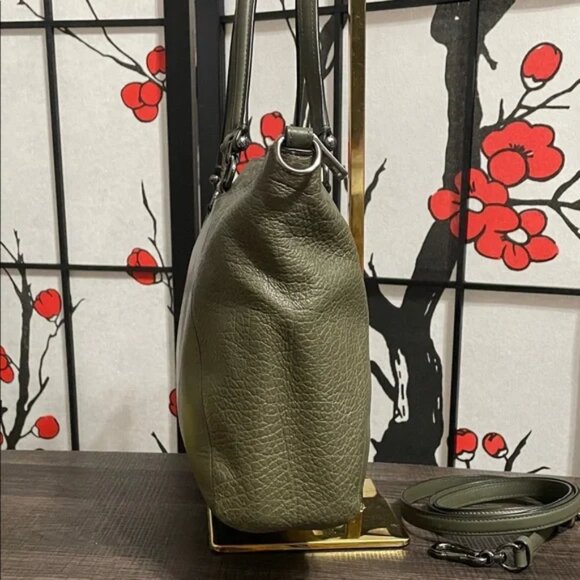 PRAIRIE SATCHEL (COACH F56818) Sage Green/DARK GUNMETAL EUC - Picture 7 of 16